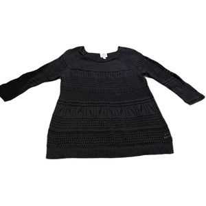 St John’s Bay Black Boho Knit Sweater